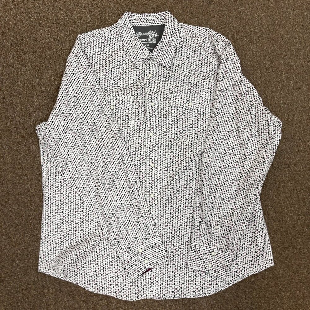 Wrangler Men's 20X Competition Advanced Comfort Classic Fit Long Sleeve Shirt